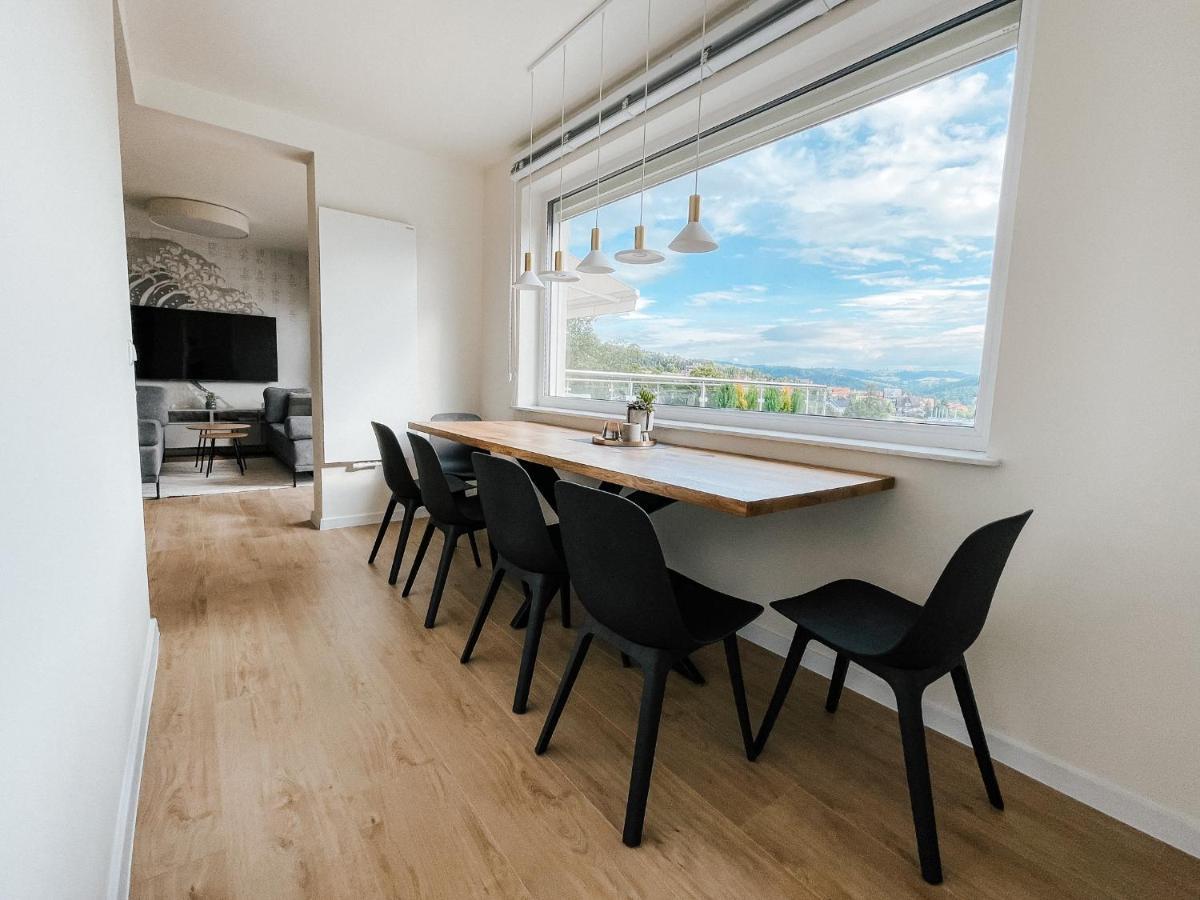 ラプカPenthouse Sloneczna Rapsodia - Blisko Parku Zdrojowego - Duzy Taras Na Dachu - Piekny Widok - Winda - Garazアパートメント エクステリア 写真